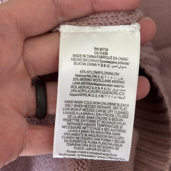 BCBGMAXAZRIA Sweater Small Turtleneck Wool Oversized Quiet Luxury‎ Comfy Cozy - Picture 8 of 10